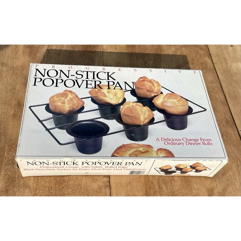 Vintage Progressive Popover Pan Non Stick  Bake Ware 1987  BNSP-100 Nos New